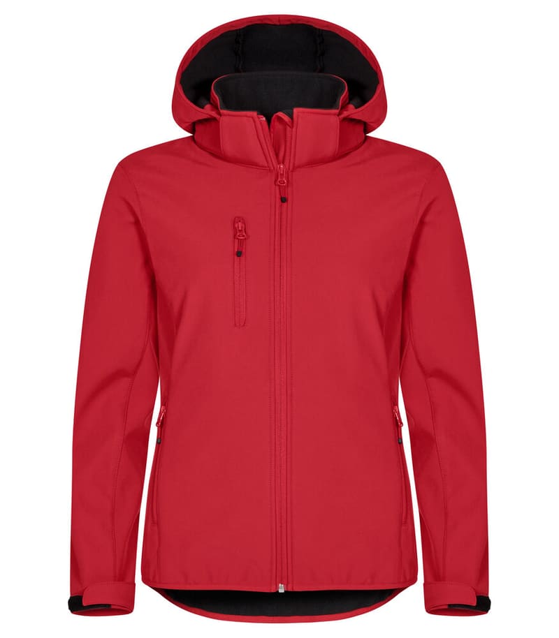 Veste softshell femme à capuche amovible, 280 g/m²