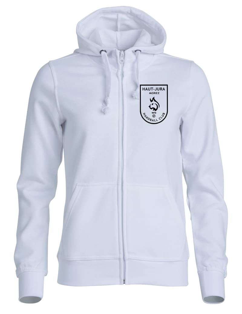 Sweat capuche full zip femme