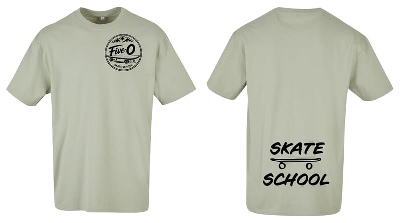 T-shirt Adulte unisexe oversize Team Skate School