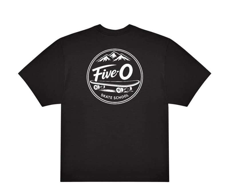 Tshirt Oversize impression logo Five 0 dos